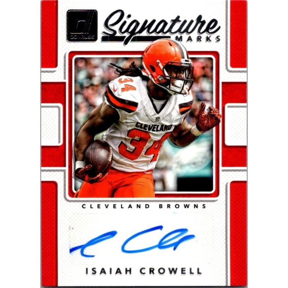 2017 Donruss #SM-ICW Isaiah Crowell Signature Marks Cleveland Browns